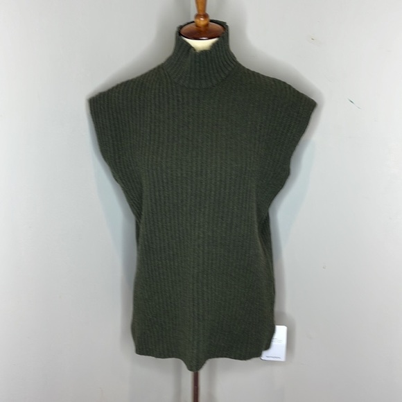 Ganni Dark Green Wool‎ Sweater Vest - Picture 2 of 13